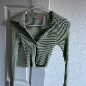 Urban Outfitters Mint green crop top